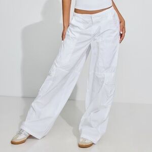Garage White Cargo Pants